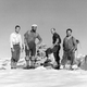 Tom Frost (primero a la izquierda tras escalar El Capitan en Yosemite. Wikimedia Commons